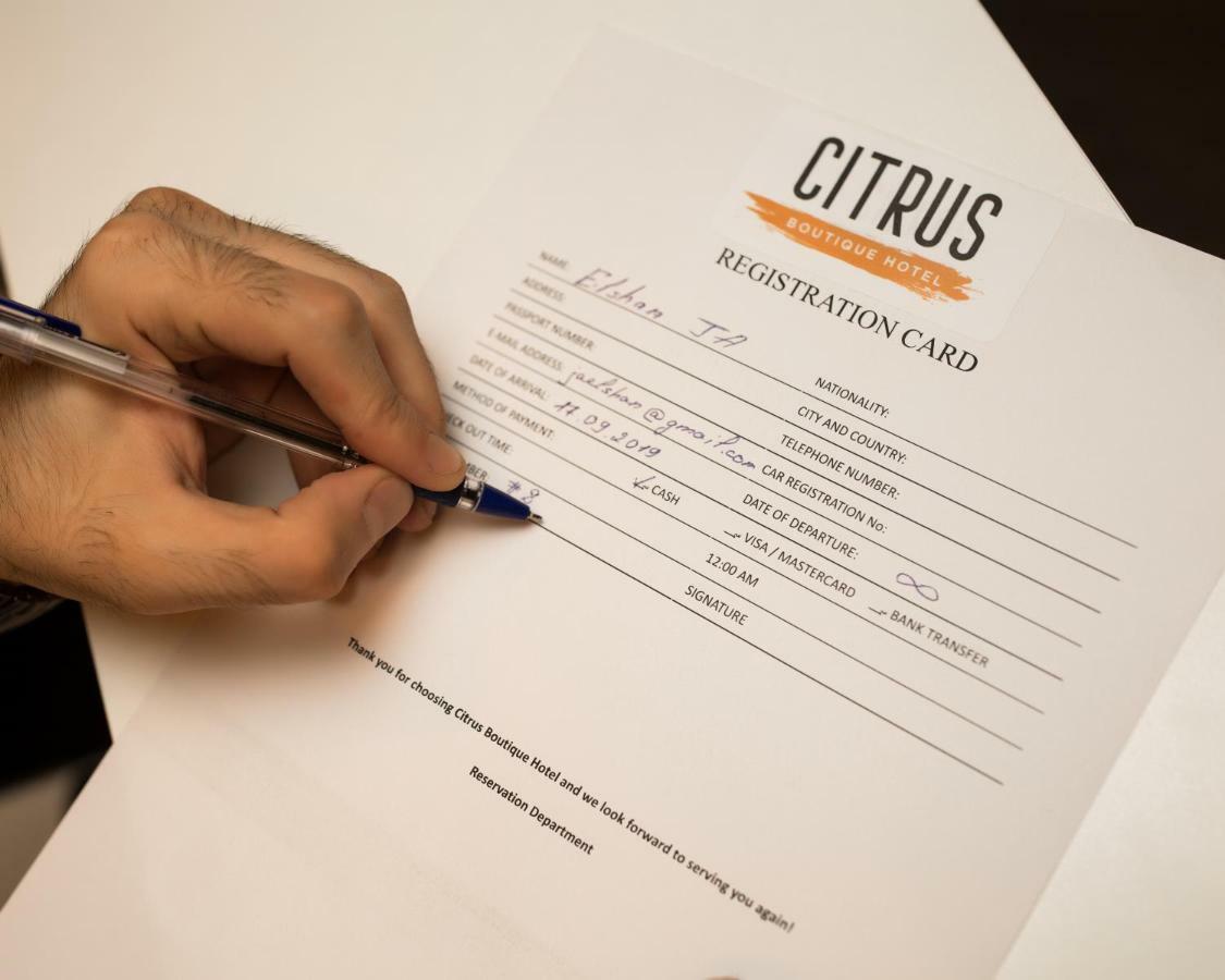 Citrus Boutique Hotel Baku Bagian luar foto